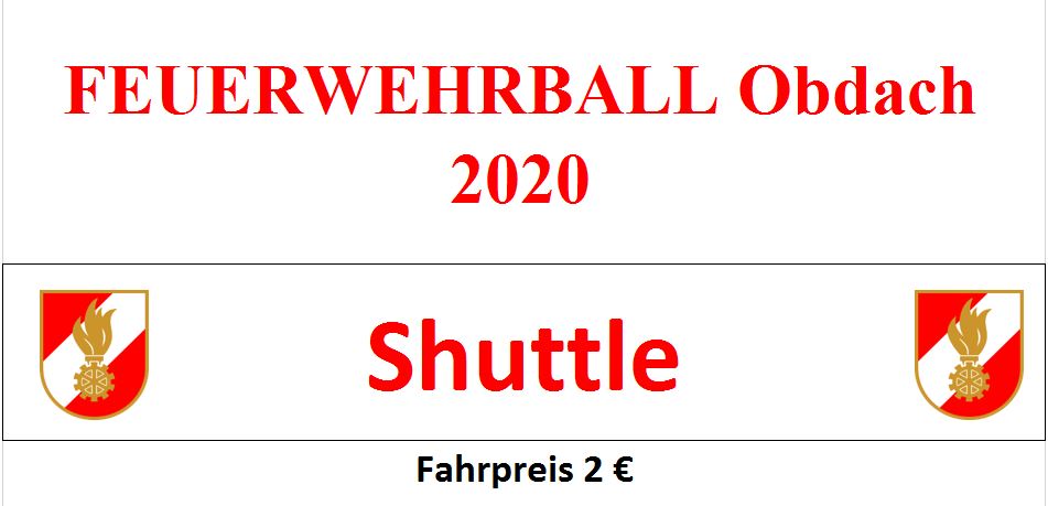 Shuttledienst Feuerwehrball 2020